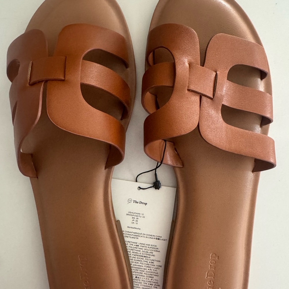 Women's Brown Slide Sandals